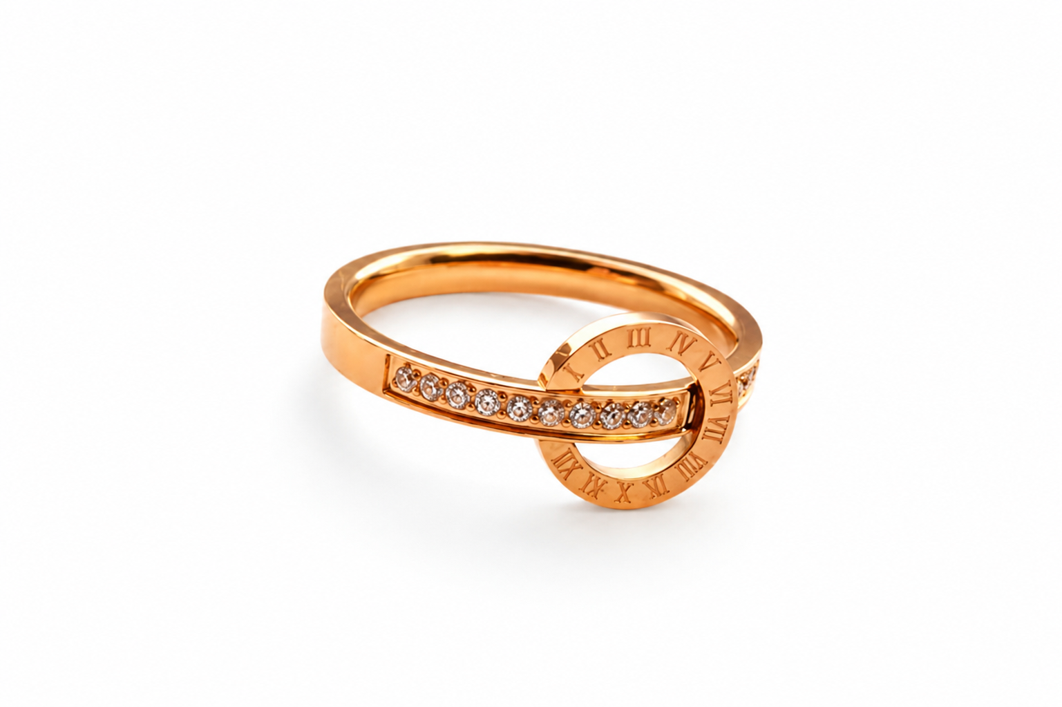 MONÉA Roman Spark Ring Gold-18K vergoldet