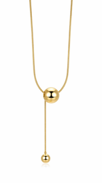 MONÉA Y-Halskette Gold - minimalistische-18K vergoldet