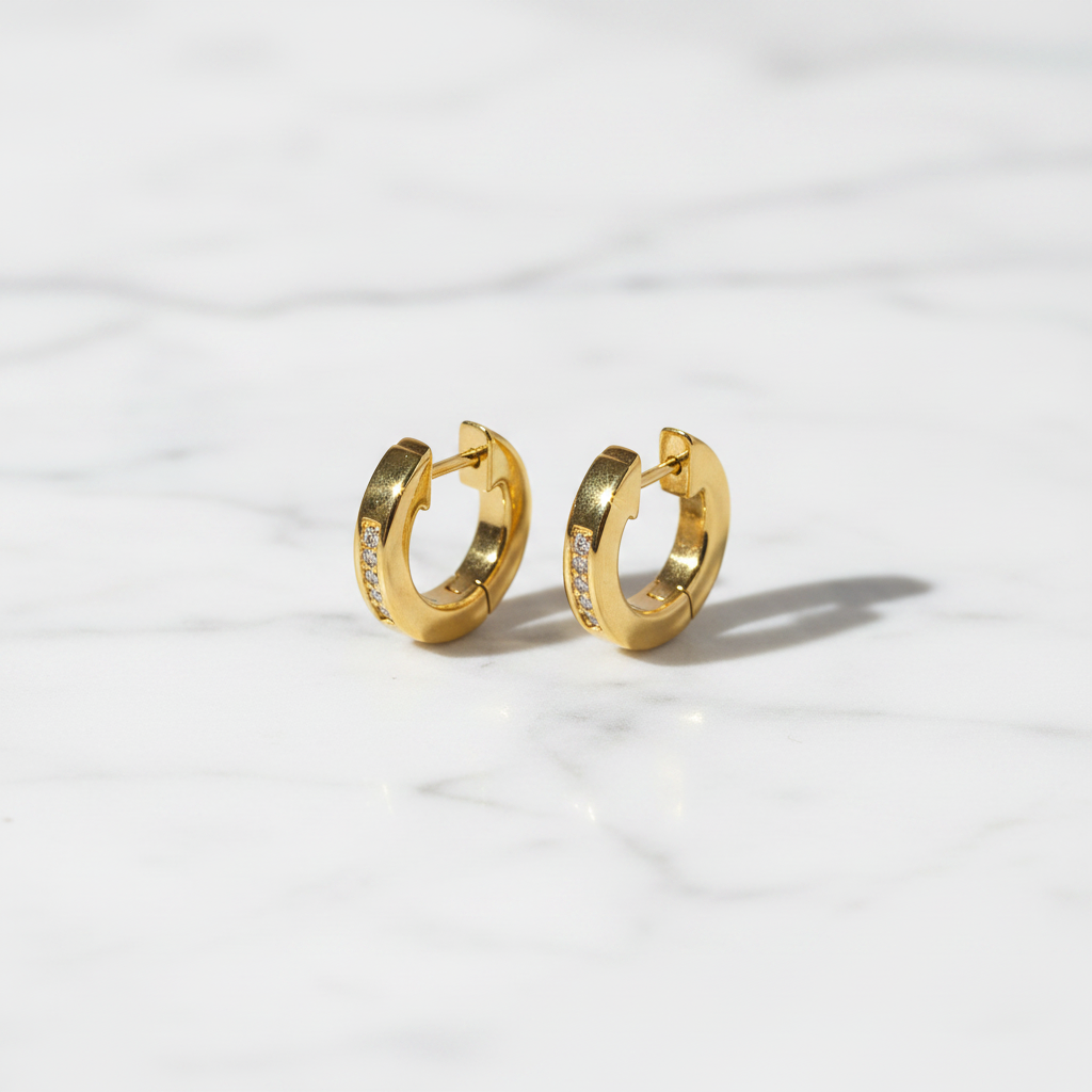 MONÉA Zirkon Gold Creolen