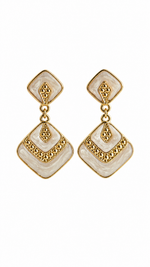 Golden Pearl Statement Ohrringe