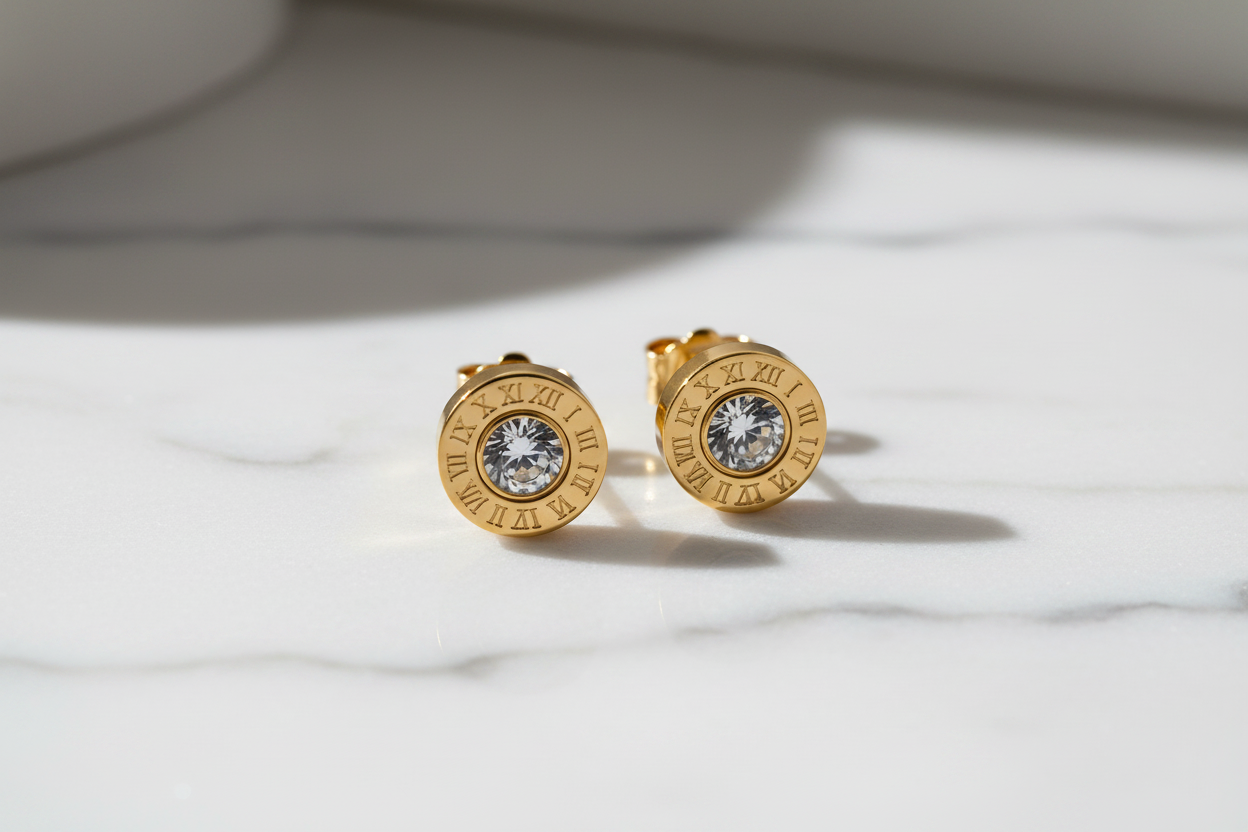 MONÉA Roman Zirkon Gold Ohrstecker