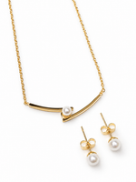 MONÉA Elegante Perlen Set - 18K vergoldet