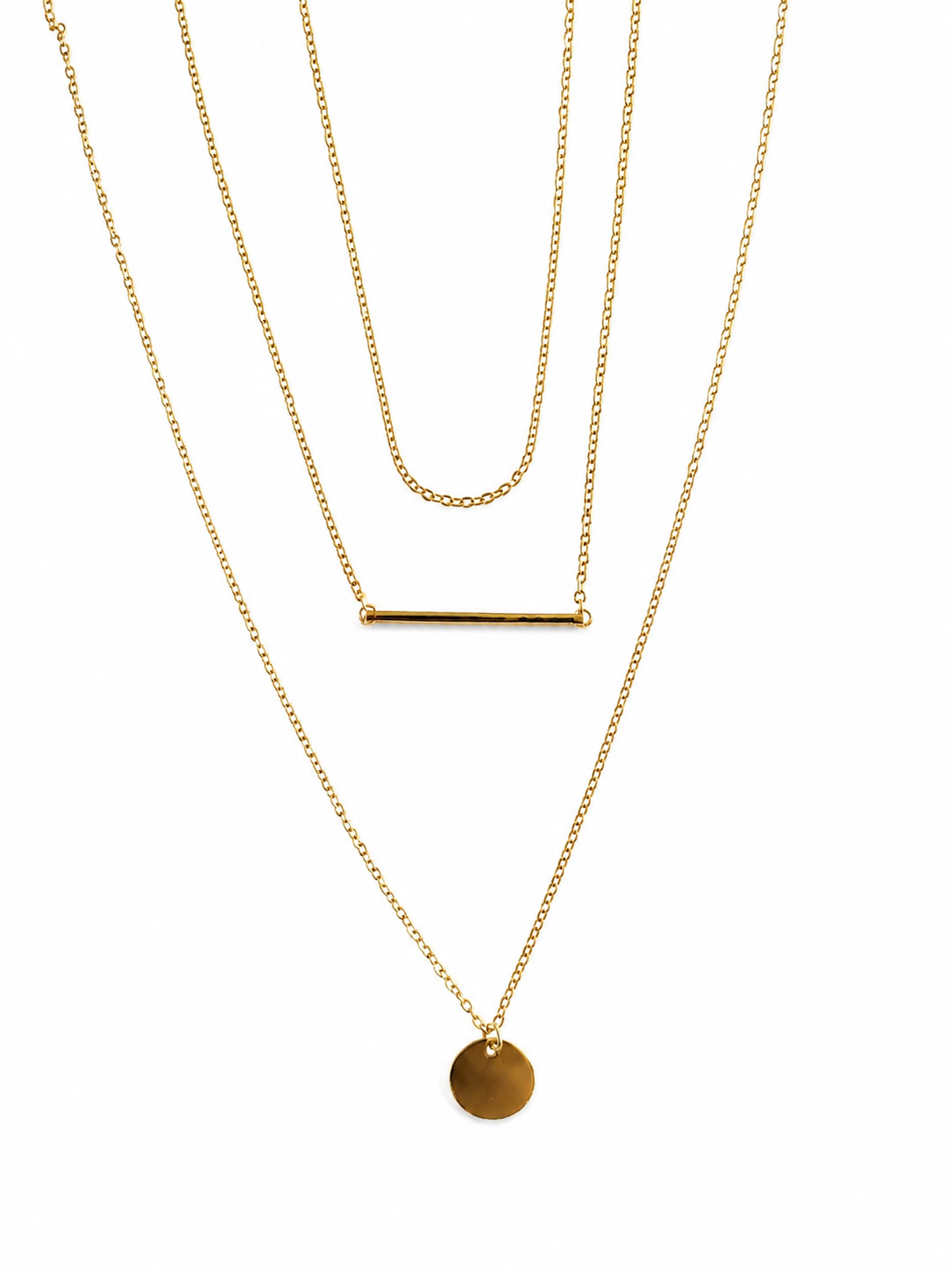 18K Vergoldete Layered Halskette – Minimalistisch & Elegant | MONÉA