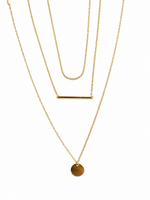 18K Vergoldete Layered Halskette – Minimalistisch & Elegant | MONÉA