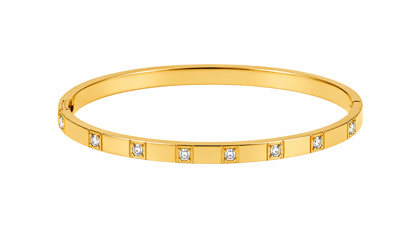 MONÉA Crystal Bangle Gold - 18K vergoldet