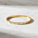 MONÉA Crystal Bangle Gold - 18K vergoldet
