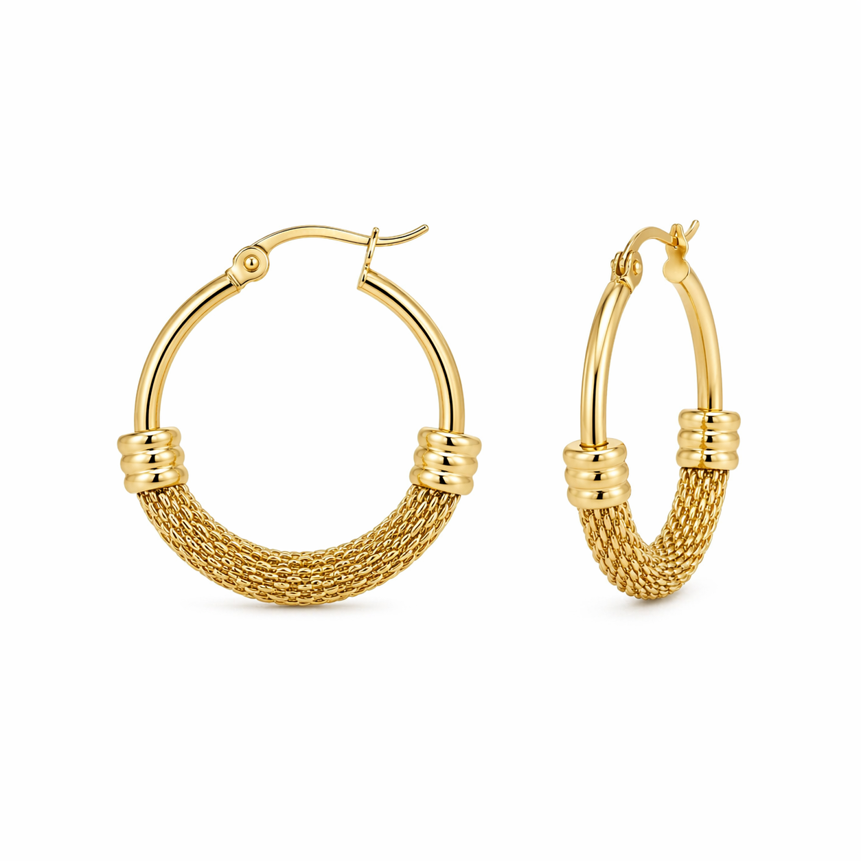 MONÉA Signature Creolen – 18K vergoldet