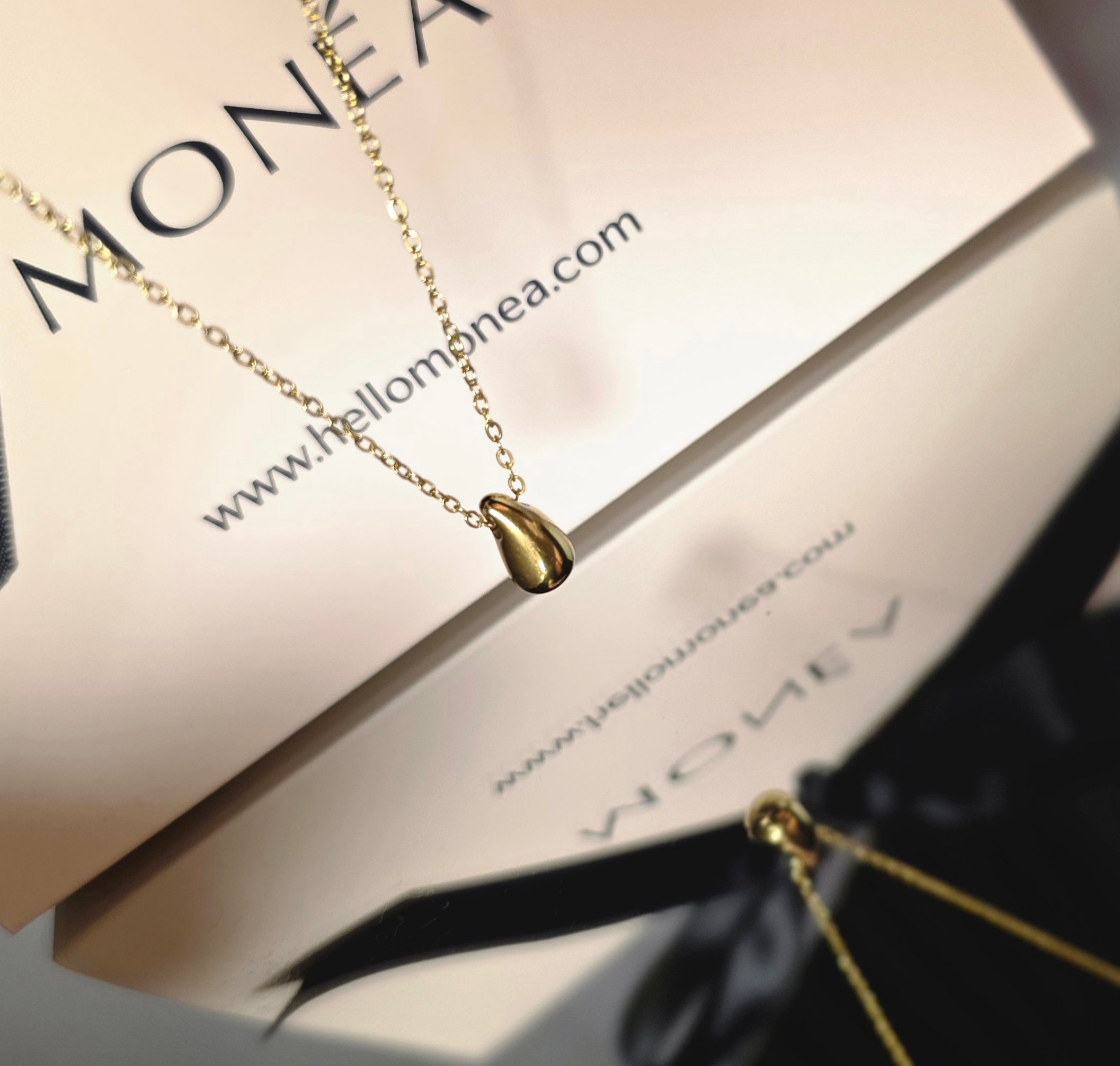 Tropfen Halskette Gold – 18K Vergoldet