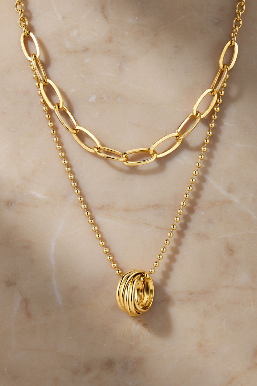 MONÉA Doppelkette Gold