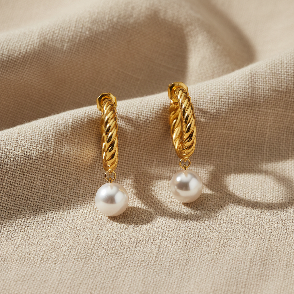 MONÉA Pearl Twist Creolen