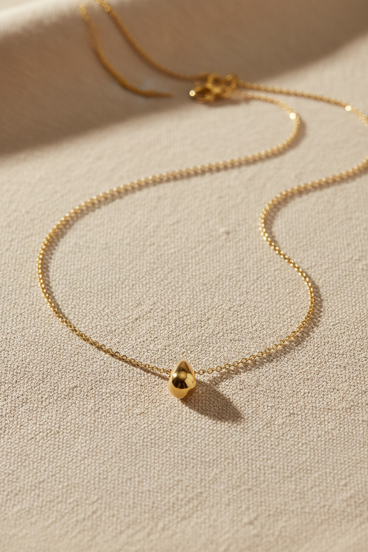 Tropfen Halskette Gold – 18K Vergoldet