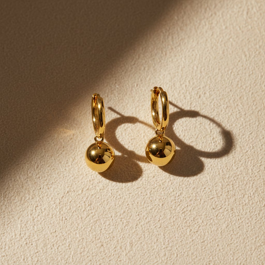 MONÉA Gold Drop Ball Creolen