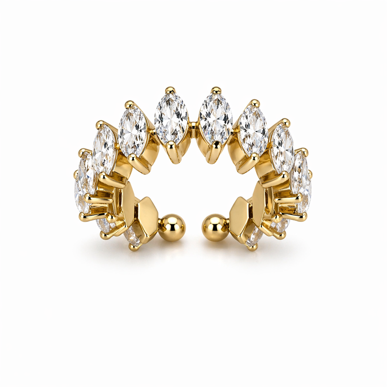 Goldener Eternity Ring mit Zirkonia | MONÉA